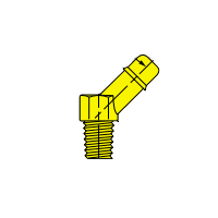 Hose Barb Connectors - L1-45DEG