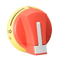 S01 Round Handle, External Mount, Red/Yellow, Nema 4/4X
