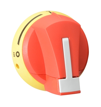 S01 Round Handle, External Mount, Red/Yellow, Nema 4/4X