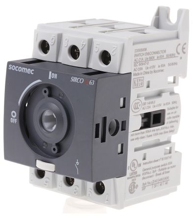 Non-Fusible Disconnect, 63A, UL508
