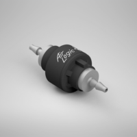 F2804404P80, Threaded Check Valve, Floating Disk, 1/16 Inch Barbs