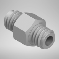 F312025PP, Fitting, 10-32 Nipple Grey, Polypropylene