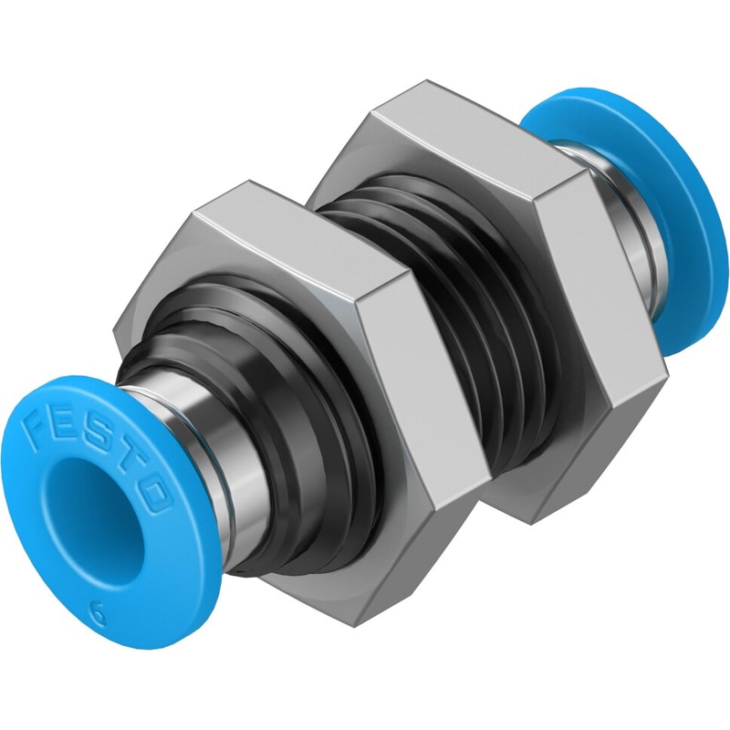 QSS-6 Push-in bulkhead connector - Image 2