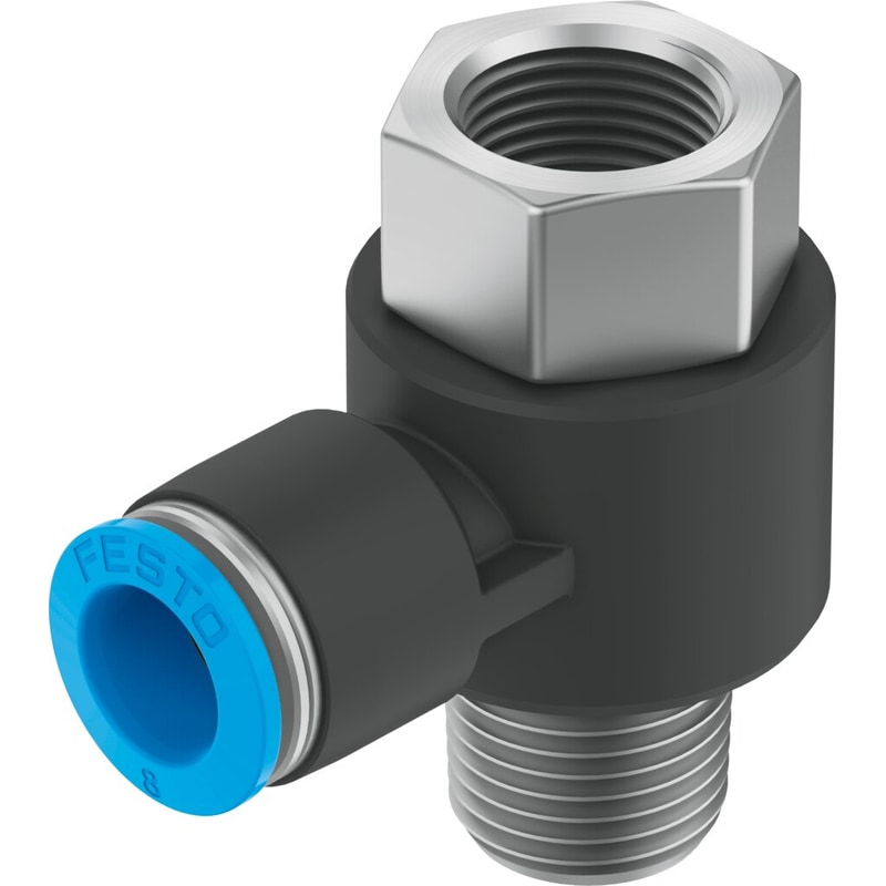 QSTF-1/4-6-B push-in T-fitting