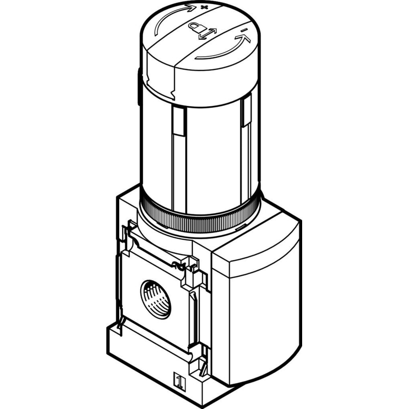 Pressure regulator MS4-LRB-1/4-D6-VS-AS-Z