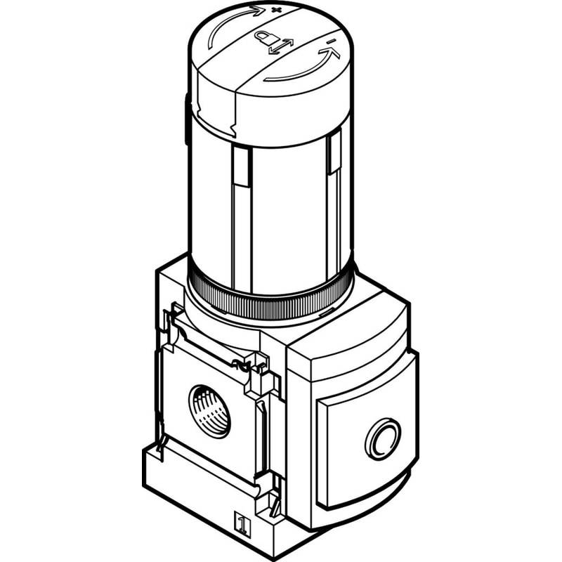 Pressure regulator MS6N-LRB-1/2-D7-A4-AS
