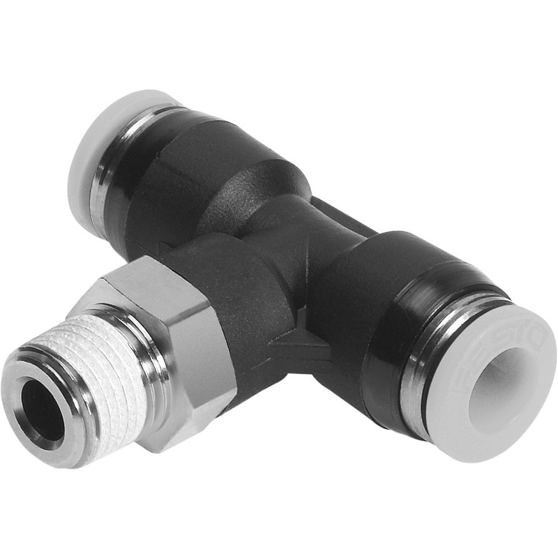 QBT-1/4-5/16-U-M Push-in T-fitting