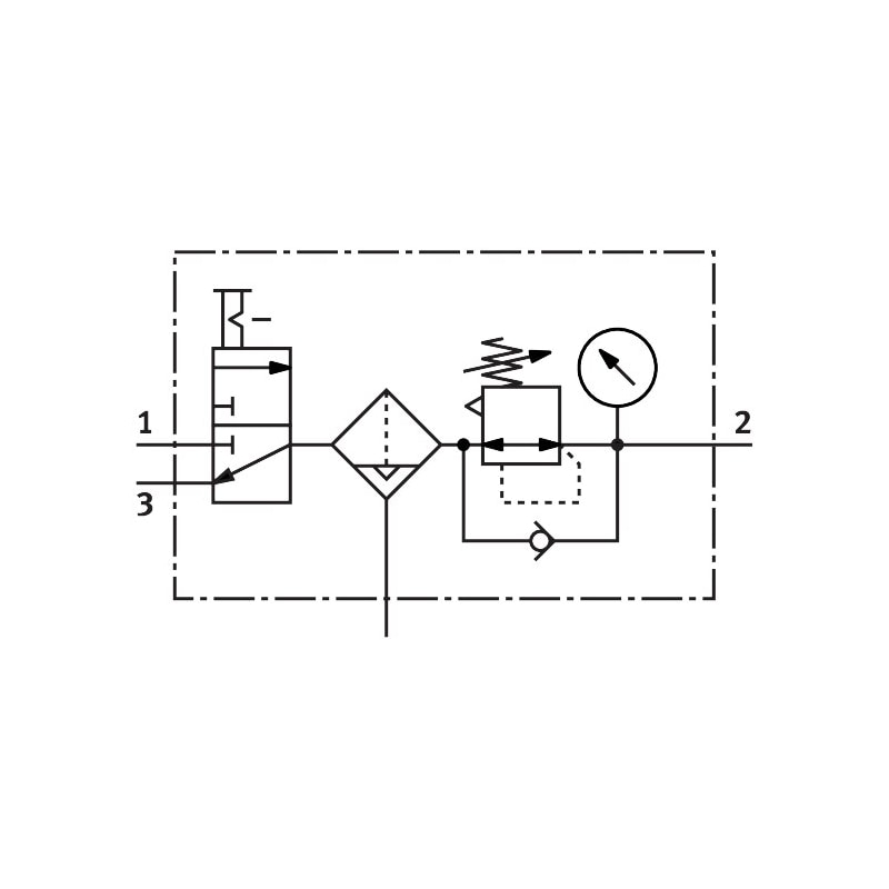 Air preparation combination unit MSB4N-1/4:J1M1D1A1-WP - Image 2