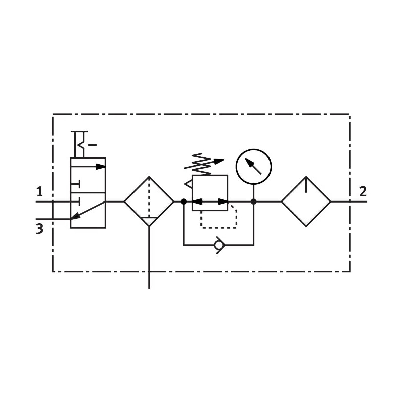 Air preparation combination unit MSB4N-1/4:J3D7A1-WP - Image 2