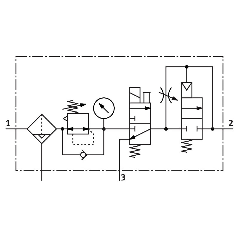 Air preparation combination unit MSB6N-1/2:J2D7A1-WP - Image 2