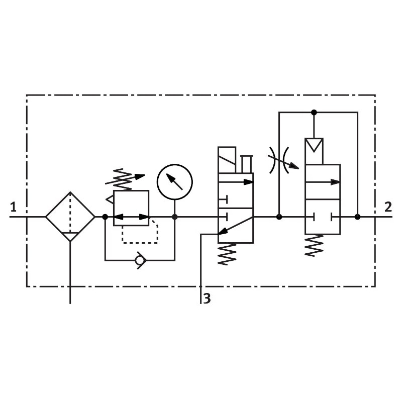 Air preparation combination unit MSB6N-1/2:J3D7A1-WP - Image 2