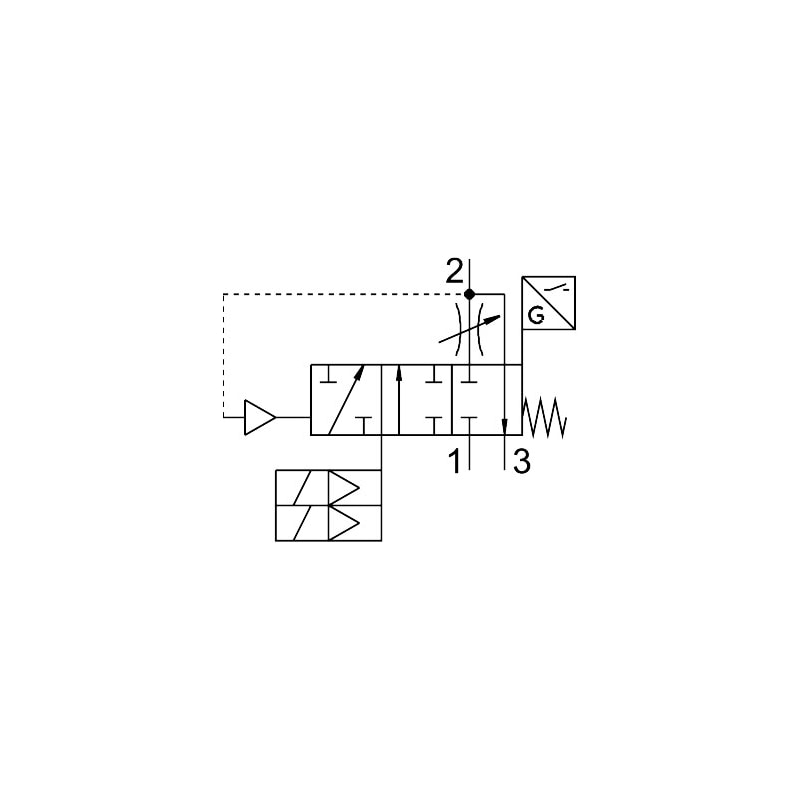 Soft start/quick exhaust valve MS6-SV-1/2-D-10V24-2M8-SO-AG - Image 2